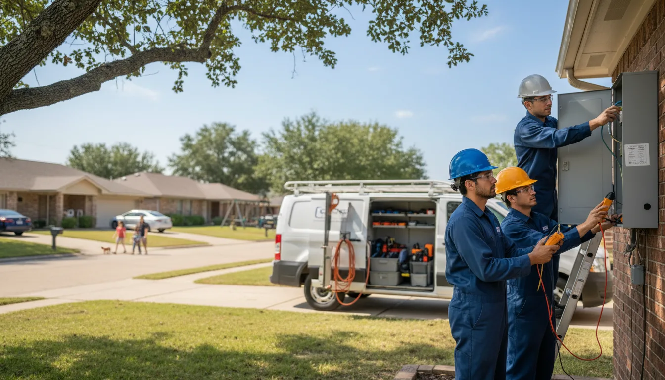 Certified electrician providing emergency electrical services in Pencil Bluff, AR